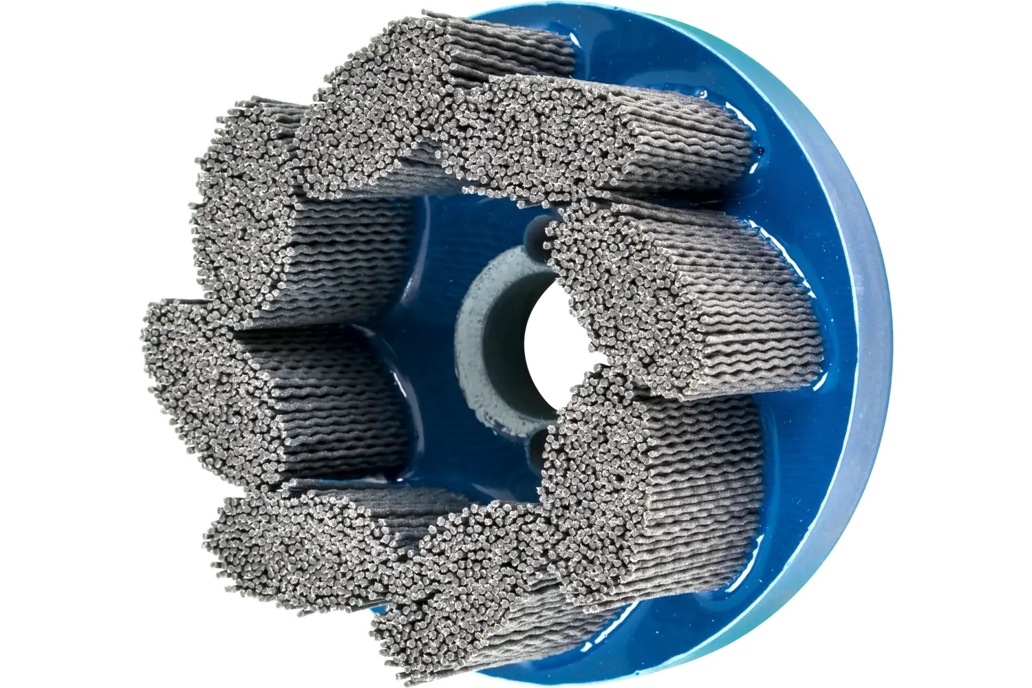 Picture of Pferd M-BRAD® Disc Brush 4" Dia. .035/180 Grit Silicon Carbide 7/8" Arbor